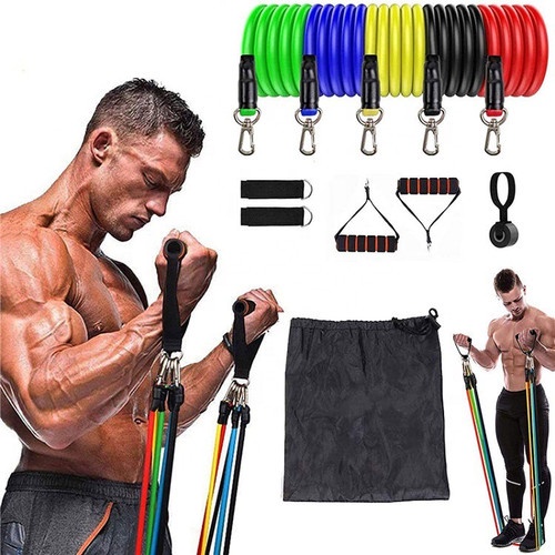 Barnik88 Pull Band Resistance Set Elastic Fitness Gym / Tali Pembantu Resistance Tube Elastic Alat olahraga praktis