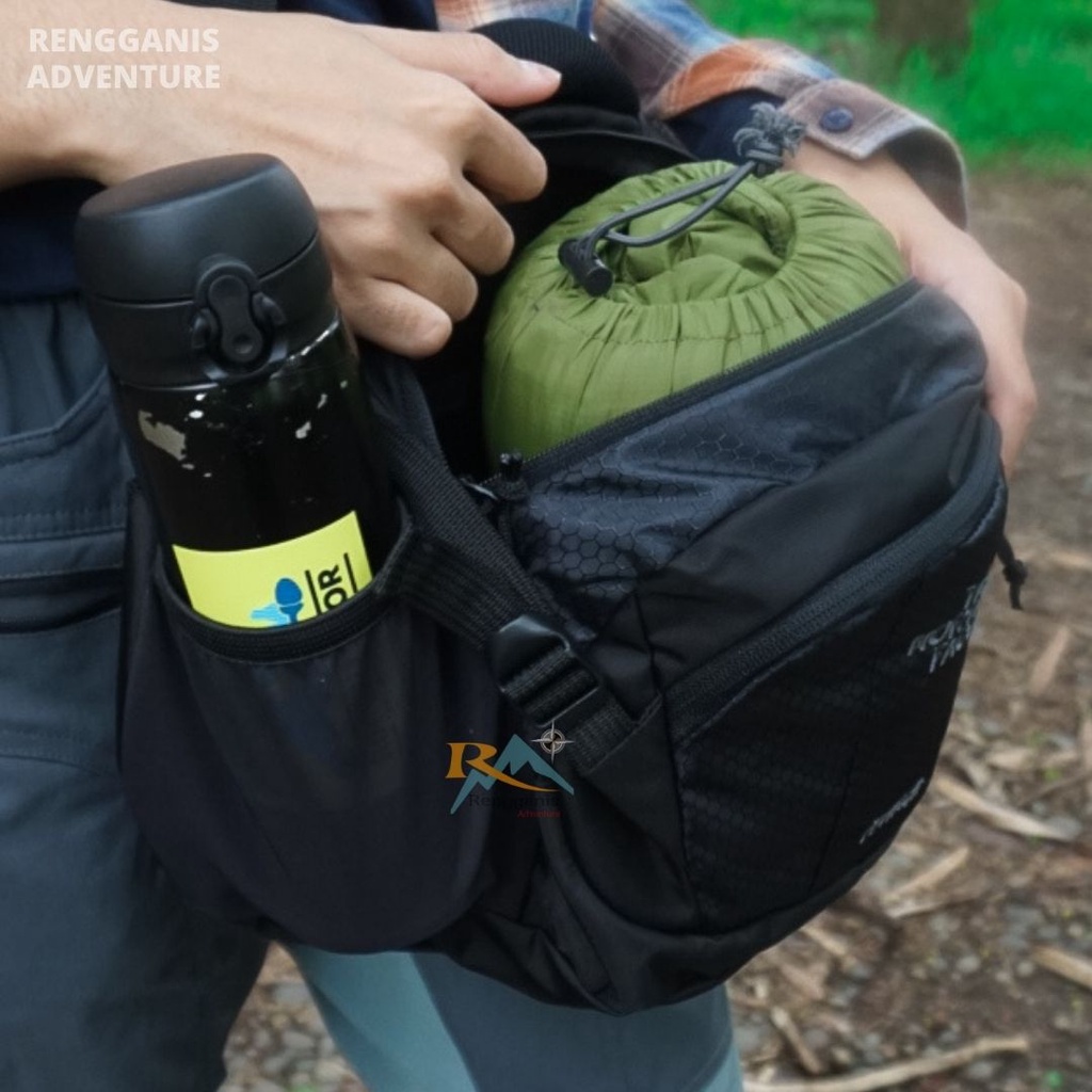 TAS SLEMPANG PRIA WANITA FLYHIGHT WAIST BAG OUTDOOR CASUAL HIKING CAMPING PENDAKI GUNUNG