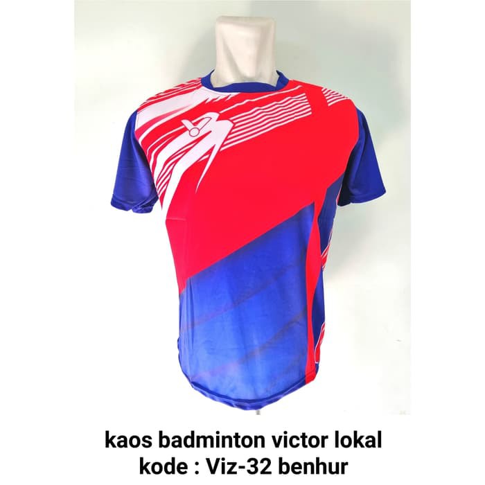 Baju kaos badminton Victor VIZ-32 BENHUR baju badminton victor murah
