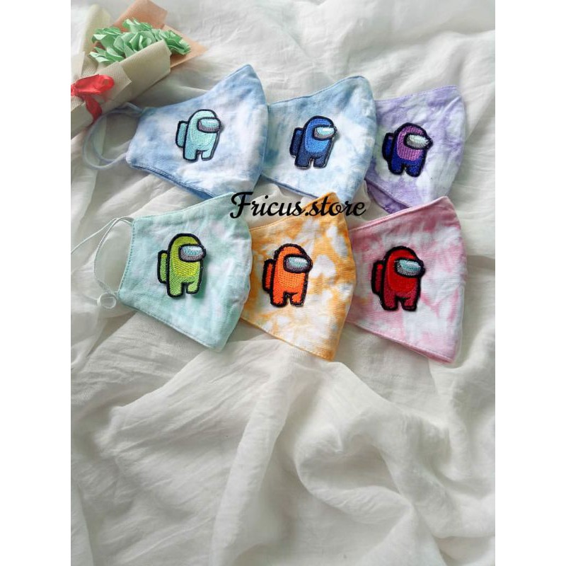 Masker Tiedye Among us
