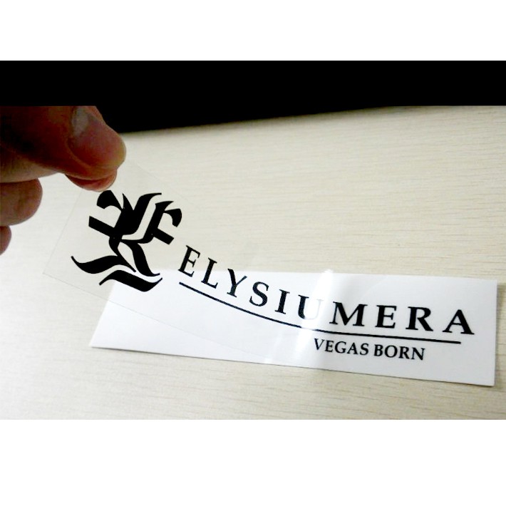 

Stiker Label Kemasan UKM Vinil Transparan Plastik + Cutting A3+