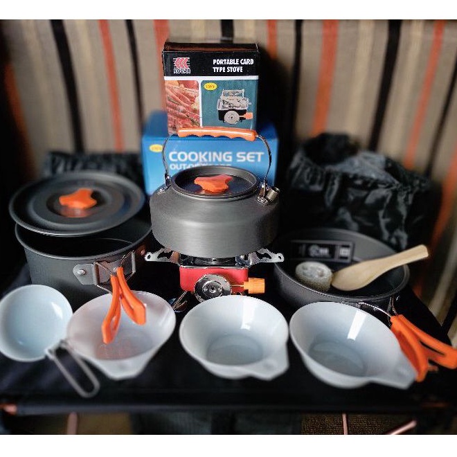 Paket Hemat Cooking Set LWY DS 308 + Kompor Portable Lwy