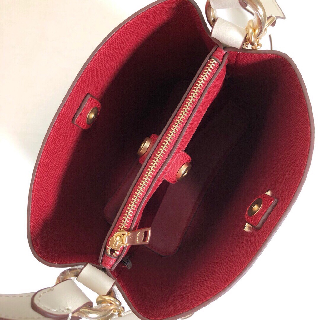 [Instant/Same Day]  2312 coach Charlie Bucket Lemonade Watermelon butterfly Bucket Bag stb