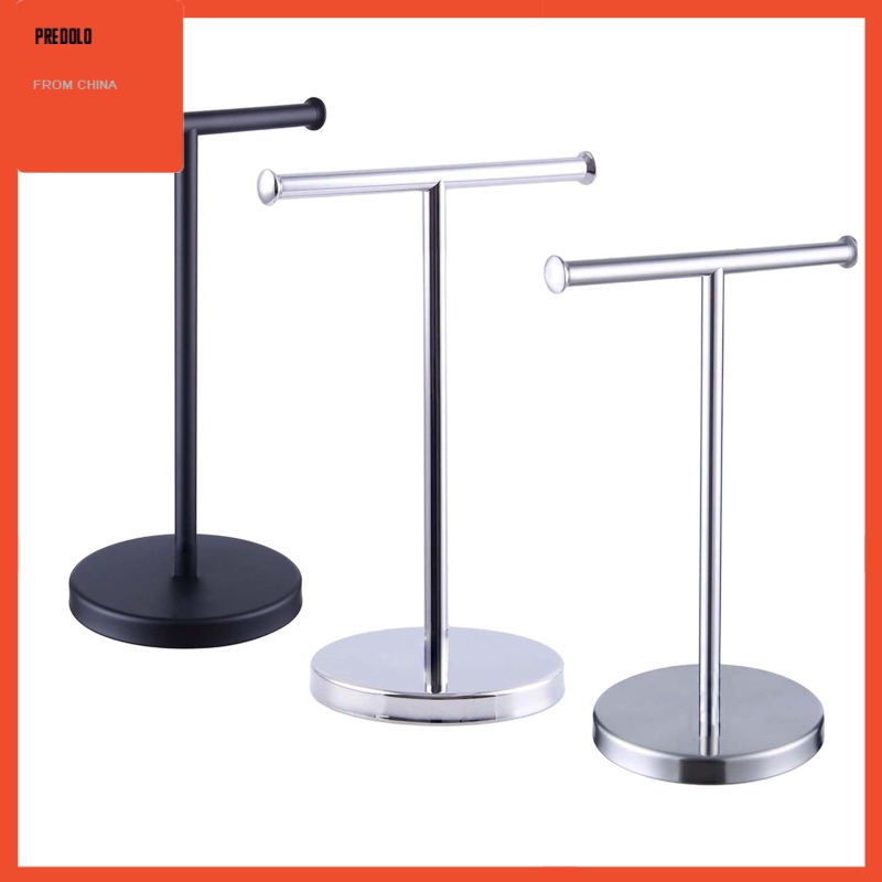 [In Stock] Stainless Steel T Shape Towel Holder Stand Towel Rack for Home Bathroom