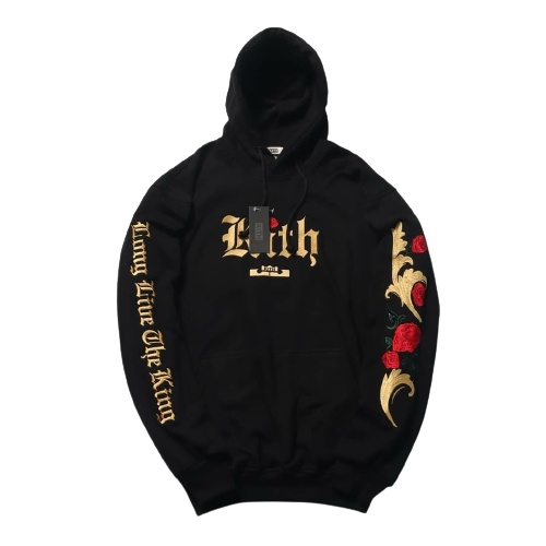 Jaket Sweater Hoodie KTH ROSE EMBROIDERY –  Black Edition Fashion Trendy Casual Pria Good Brand Qual