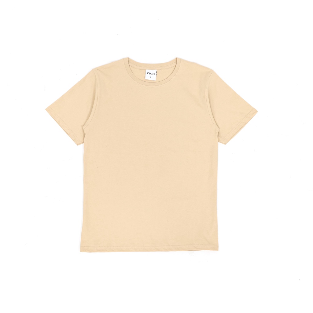 ZION BASIC Kaos Polos Cotton Combed 24s - Beige