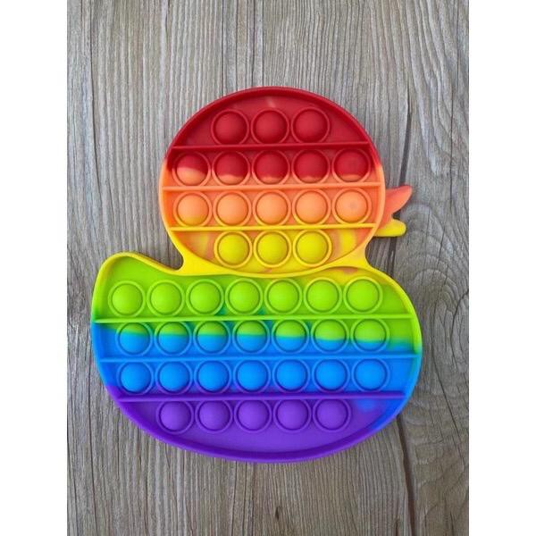 Pop It Rainbow Unicorn Fidget Toy Langka Murah Berkualitas Unik Mainan Edukasi Edukatif Free Gundu-bebek