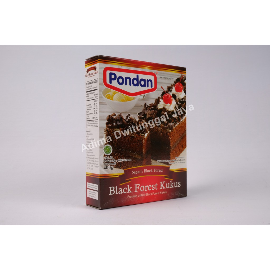 Pondan Black Forest Kukus 400 gr