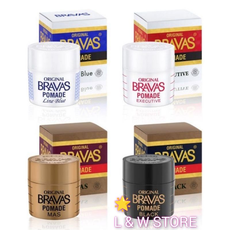 BRAVAS POMADE OIL BASED 80GRAM/MINYAK RAMBUT/PBOM