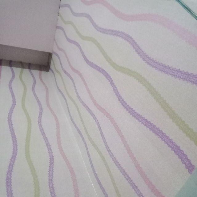 Homewallpaper - Wallpaper Sticker Dinding Motif Garis 3 Benang - Ukuran 45cm X 10 M