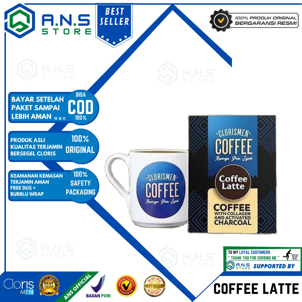 COD Cloris men Coffee Latte Original BPOM Kopi Pria Sejati