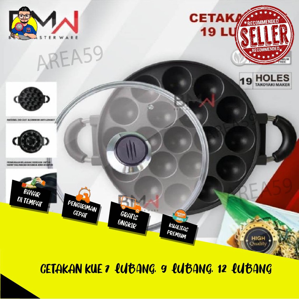 Cetakan kue 7 lubang 12 Lubang 19 Lubang / Wajan Martabak Mini / Cetakan Martabak Mini