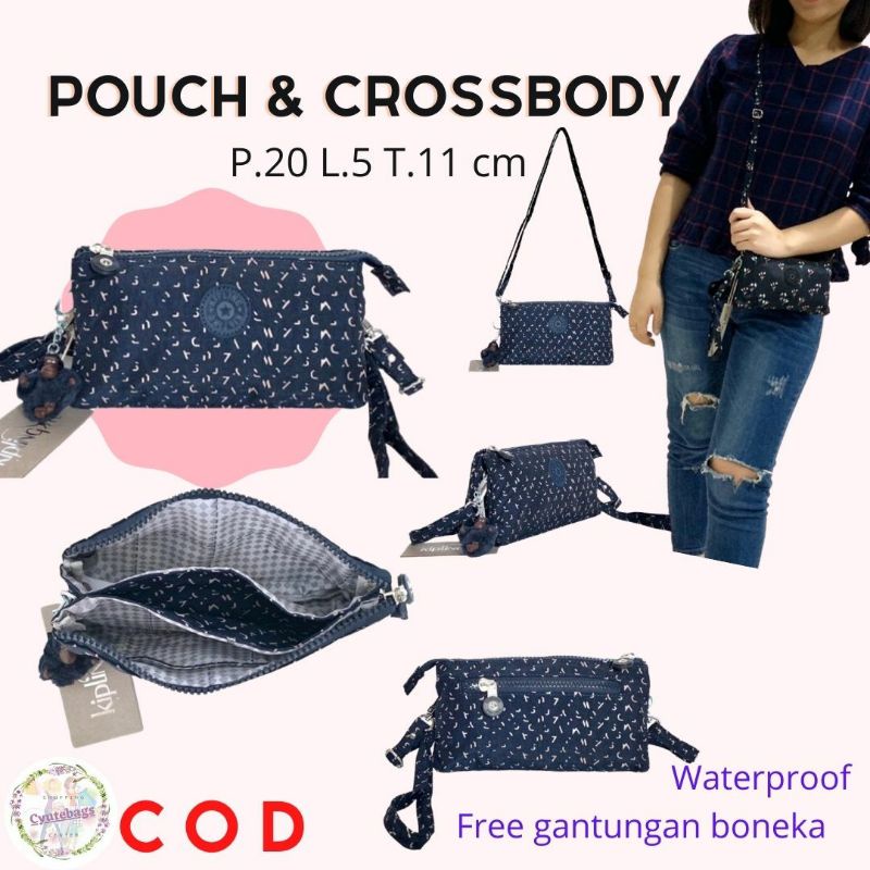 Pouch Dompet Tas selempang wanita k1pling Kp creativity clutch