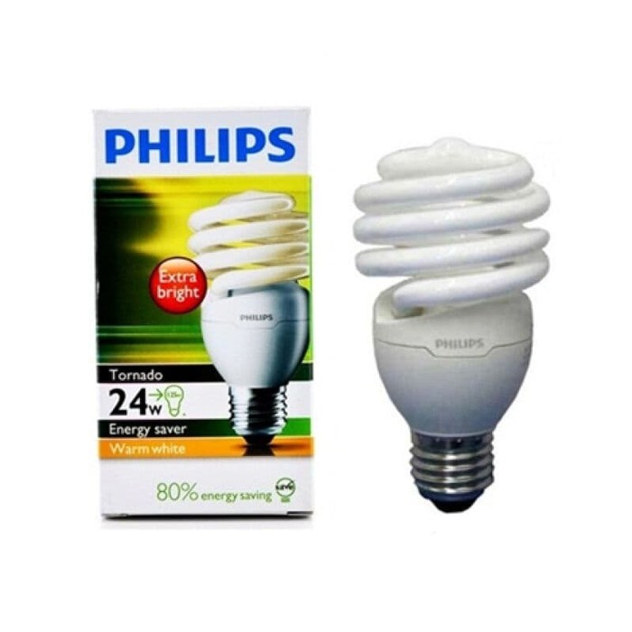 Lampu Philips Tornado 24W 24 Watt WWL WarmWhiteLight KUNING