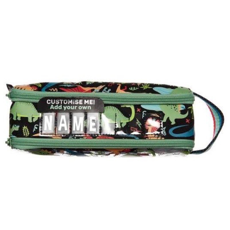 

SMIGGLE Pencil Case Original : Dual Zipid Wander - Puffer Pocket Original kotak pensil dino