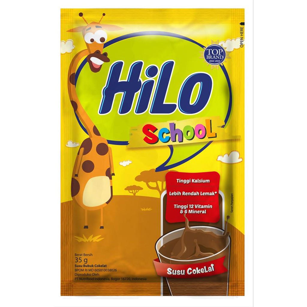 HILO SCHOOL COKLAT POLOS 35GR