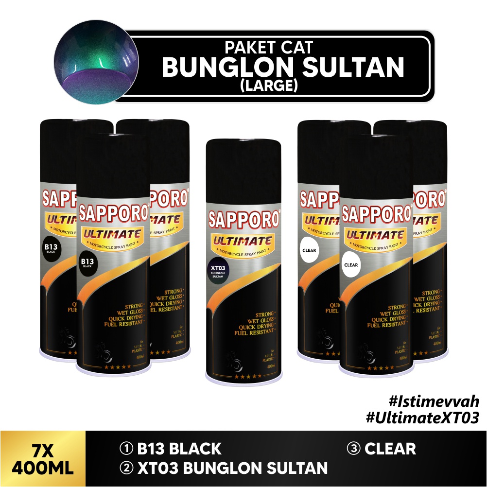 Paket Cat Bunglon Sultan Big / Sapporo Ultimate / Cat Spray Semprot Aerosol Terbaik
