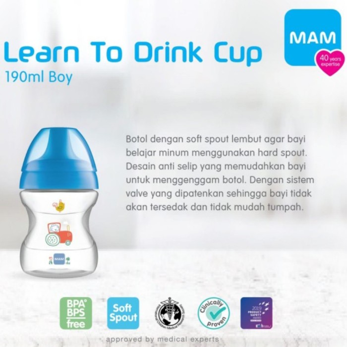 MAM Learn To Drink Cup Botol Minum Bayi Training Cup Spout Baby