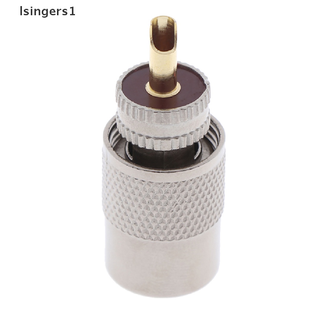 (lsingers1) 1pc Adapter Konektor Plug Male UHF PL259 Untuk Solder RG8U RG58-3