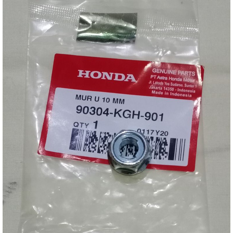 MUR ASS STOPER / NUT 10 MM TIGER, CRF 150R, MEGA PRO, PCX 150R , BEAT 90304KGH901