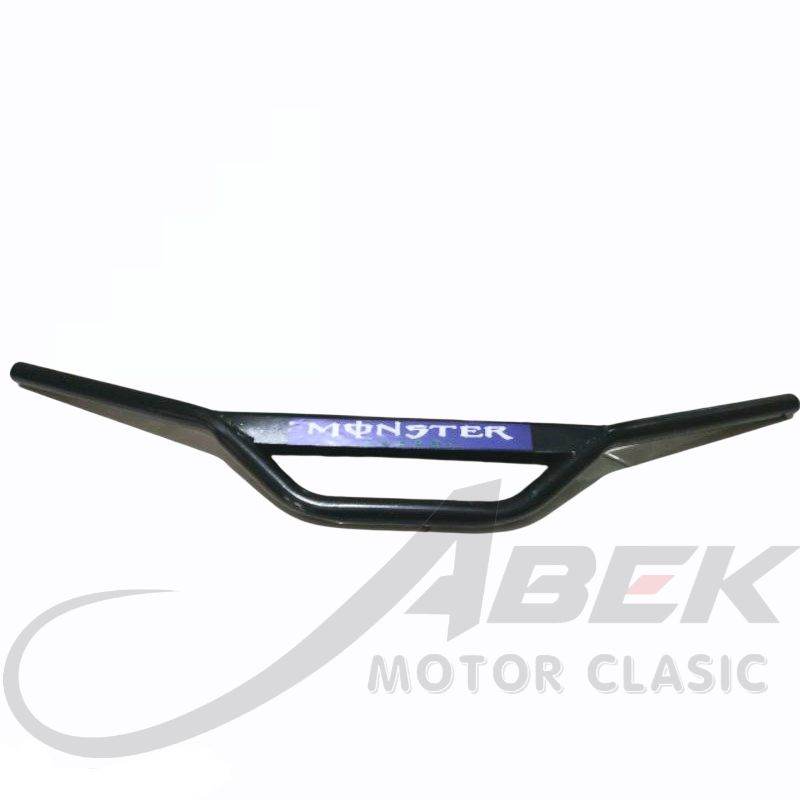 STANG STIR MONSTER TRAIL HITAM MOTOR LAKI MATIC BEBEK SPORT TRAIL- SETIR MOTOR STANG MOTOR
