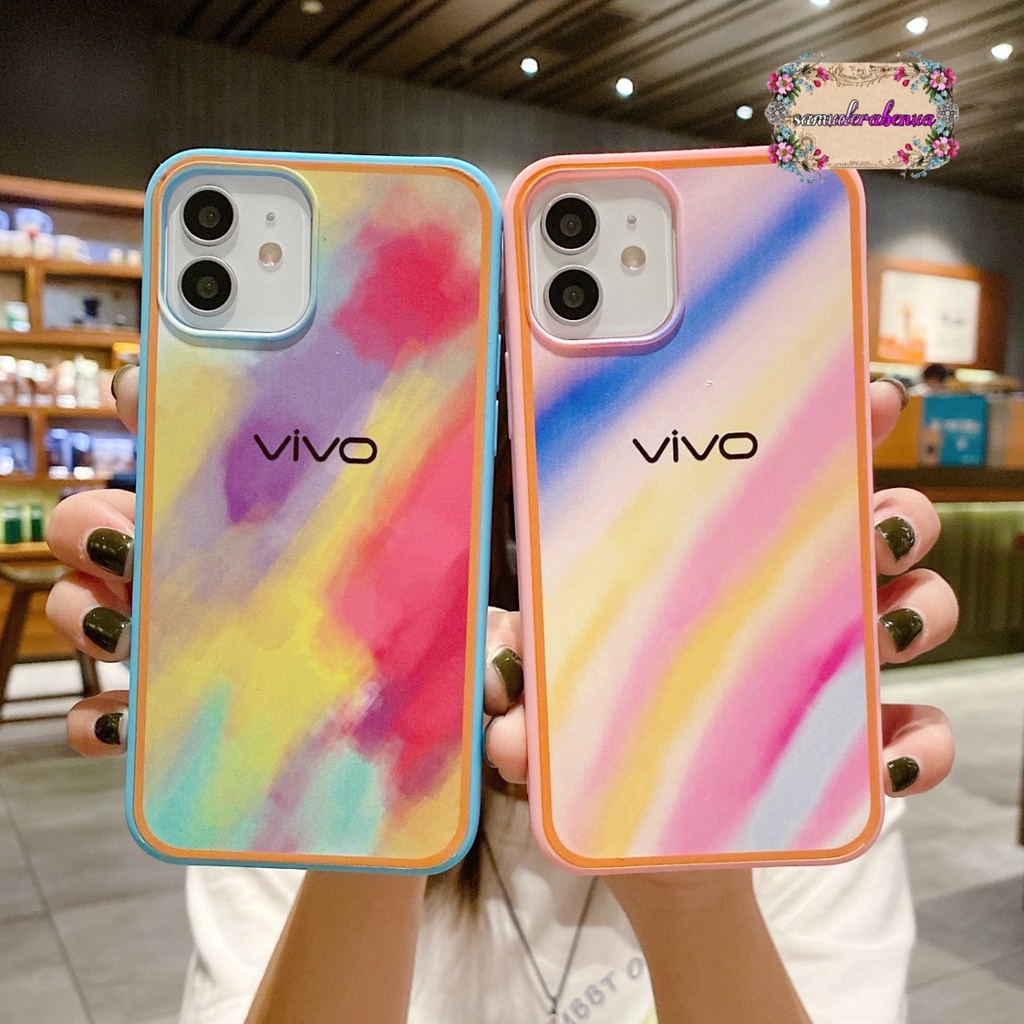 SS044 SOFTCASE RAINBOW VIVO Y12 Y15 Y17 Y20 Y20S Y12S Y30 Y50 Y30I Y51 Y91 Y93 Y95 Y91C Y1S V5 Y67 Y66 SB2796