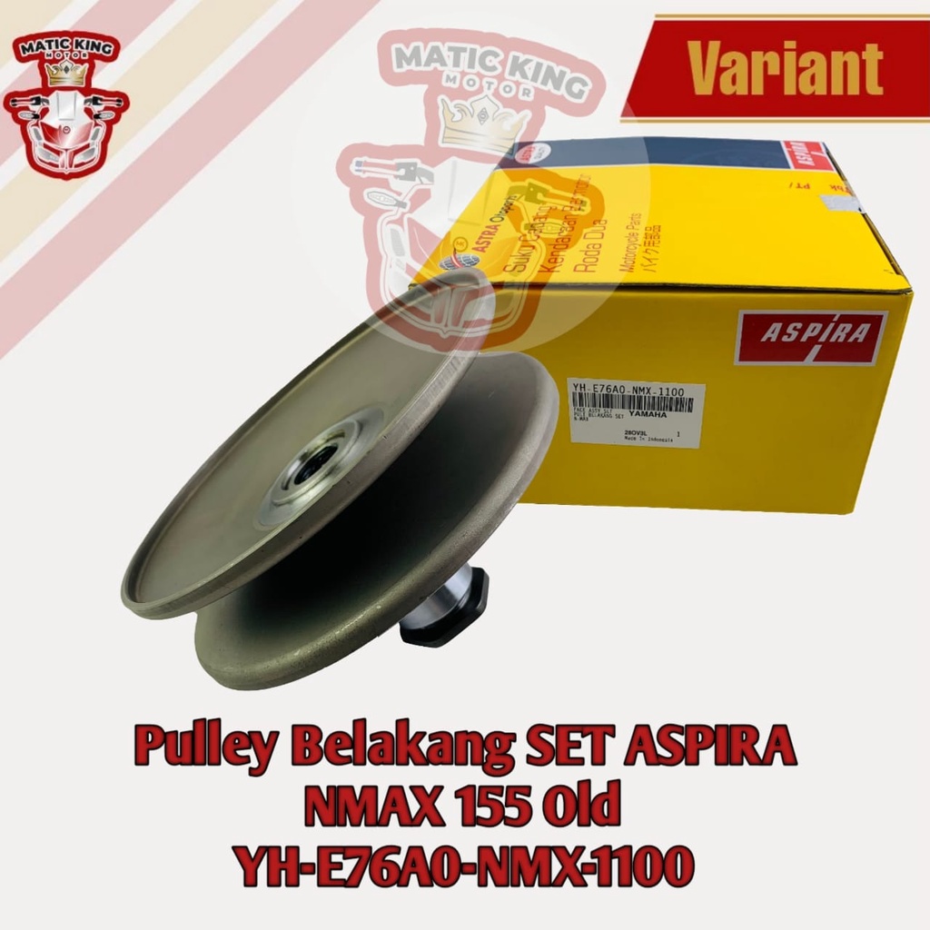 Pully Pulley Puli Belakang Yamaha Mio Fino X Ride Nouvo Soul GT FreeGo M3 S Z Sporty Smile Karburator Injeksi 110 115 125 ASLI ASPIRA OTOPART YH-E76A0-MIJ-1100
