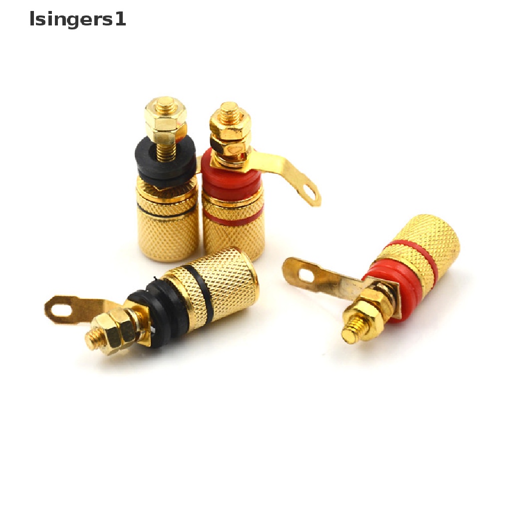 (lsingers1) 4pcs / lot Jack Banana 4mm Untuk Speaker / Power Bank