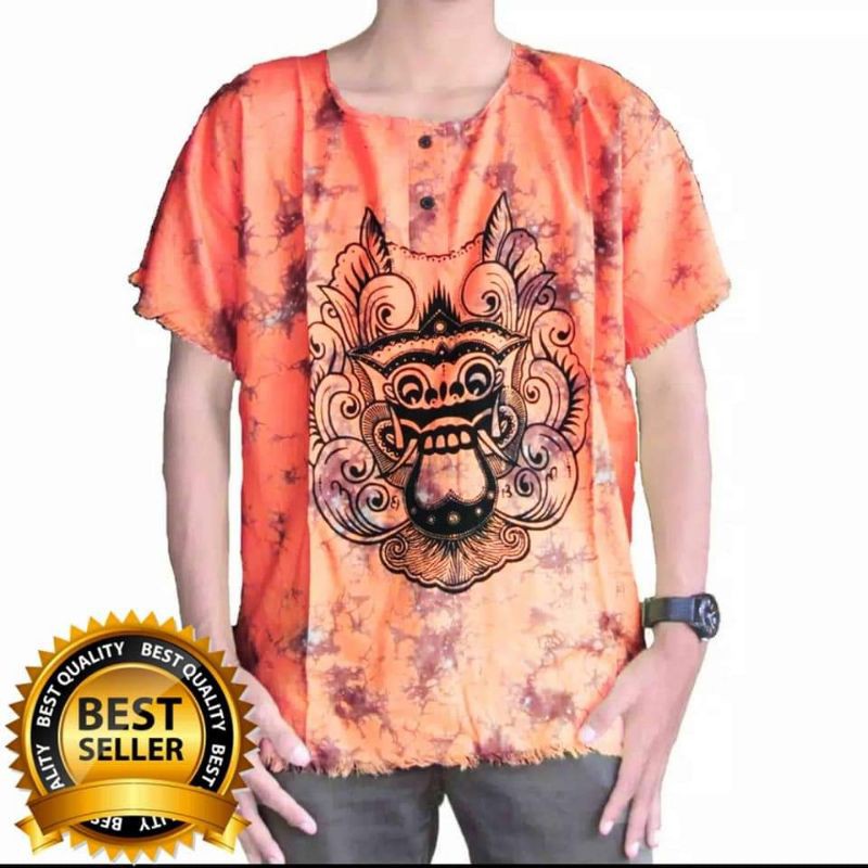 BAJU BARONG BALI JUMBO XXL/XXXL BAJU KHAS BALI BERCAK PRIA WANITA