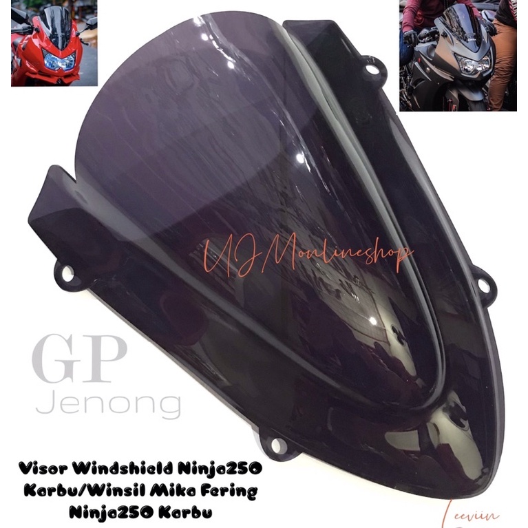 Visor Ninja 250 Karbu Windshield Ninja 250 Karbu Winsil Ninja 250 Karbu