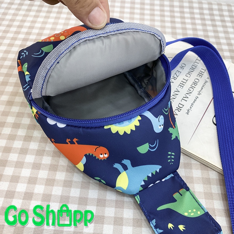 Sling Bag Anak Import - Tas Anak Lucu Motif Unicorn Dino - Tas Sling Bag Mini Lucu Import Terbaru Unisex - Tas Anak Perempuan Import - Tas Anak Laki Laki Import [WB13]