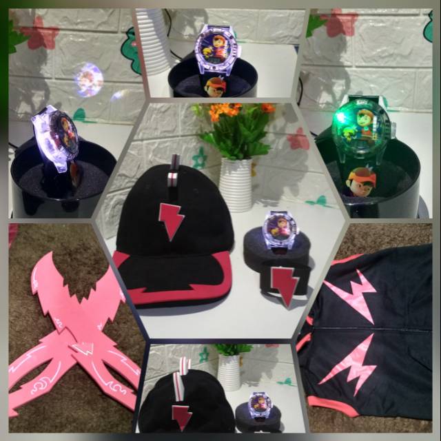 ROMPI BOBOIBOY KARAKTER DAN JAM TANGAN BOBOIBOY FULL SET MURAH