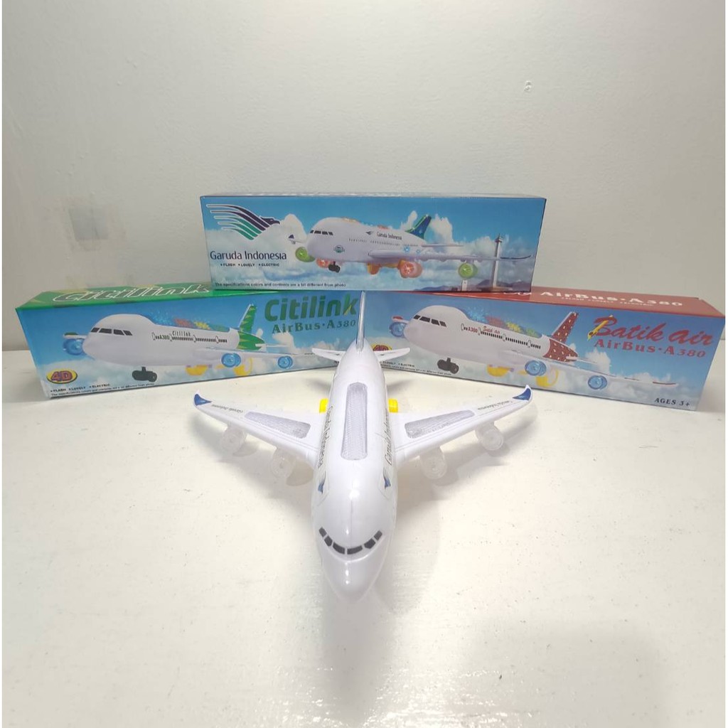 mainan anak mainan pesawat terbang Garuda, Citilink, Batik Air
