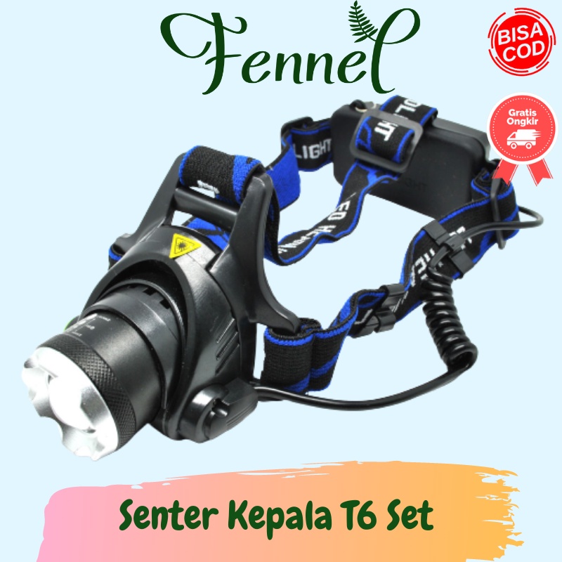 Senter Kepala LED Headlamp Outdoor Charger 568D