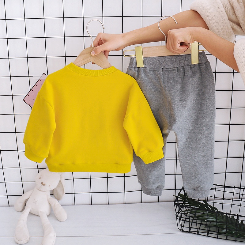 【Happy Baby】0-4 Tahun Setelan Anak Perempuan Baju Setelan Sweater Pony  WY01