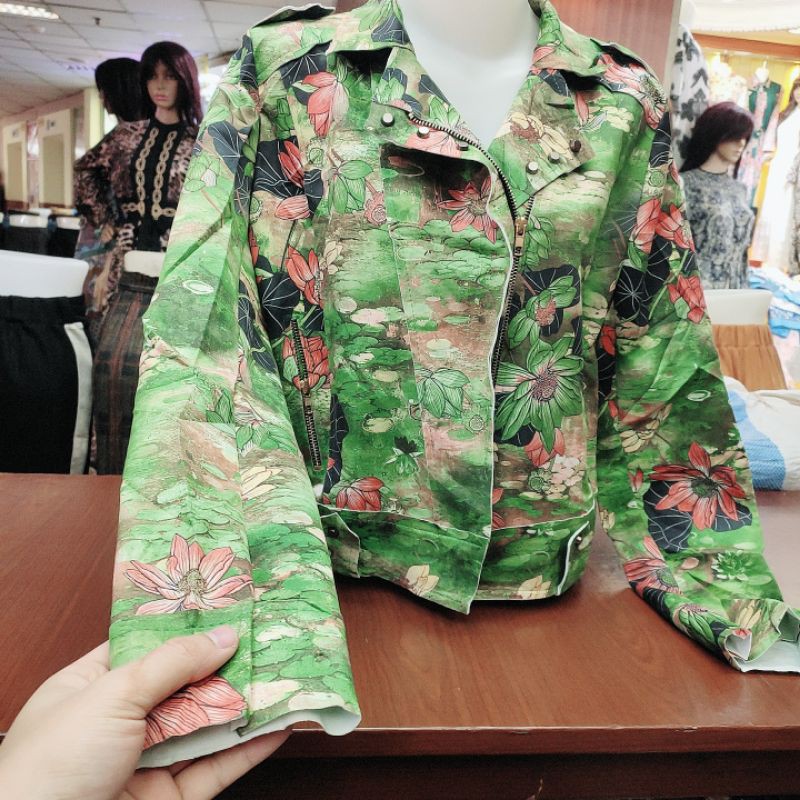 jaket wanita import bahan suede tebal original