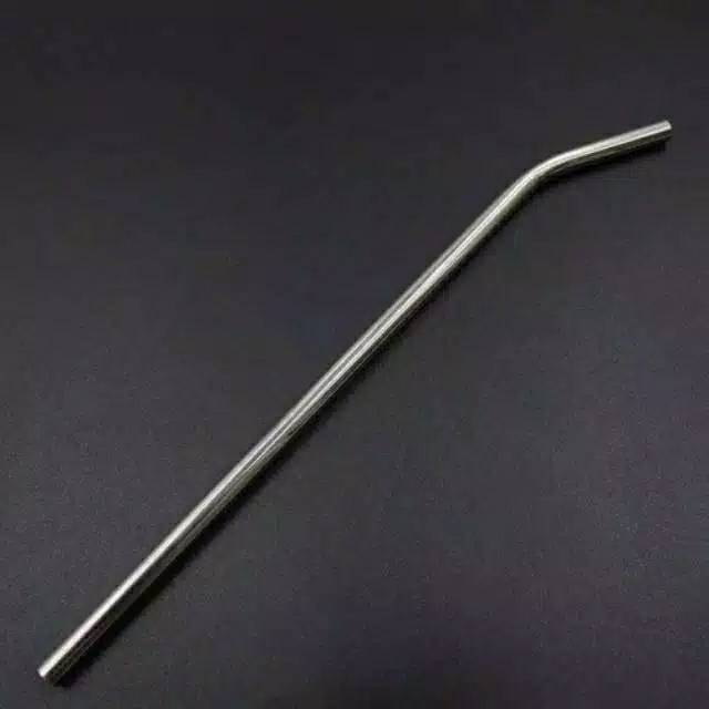 3 in 1 Sedotan Stainless Food Grade Anti Karat Stainless Steel Straw Paket Pouch