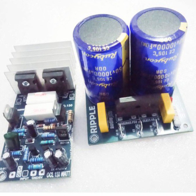 OCL 150W Mono Plus PSU 2x capasitor Rubycon