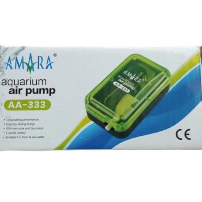 AMARA AA-333 Pompa aquarium /MESIN aerator 1 lubang AMARA AA-333 MESIN GELEMBUNG