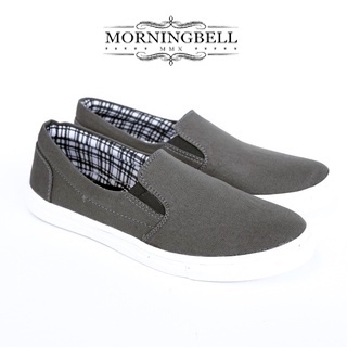 MORNINGBELL - SEPATU SLIP ON PRIA SANTAI MOJO GREY