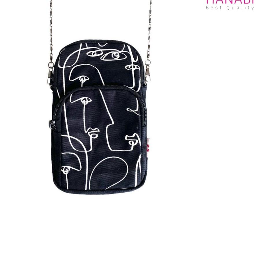 COD  9.9 HANABI - tas hp selempang / tas kalung / pocket unisex tas hp tas simple [KODE 105]