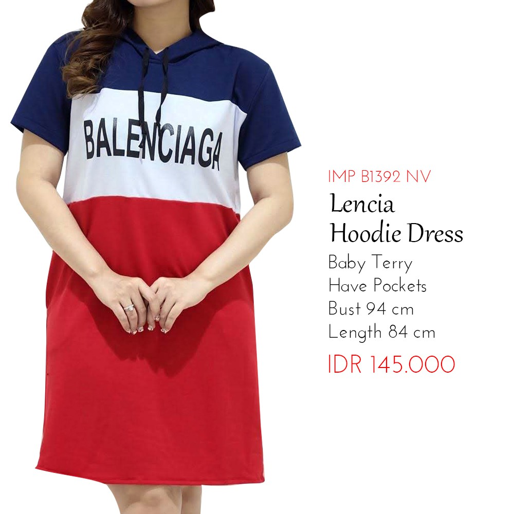 Dress Wanita Casual Dress Hoodie - Lencia Hoodie Dress