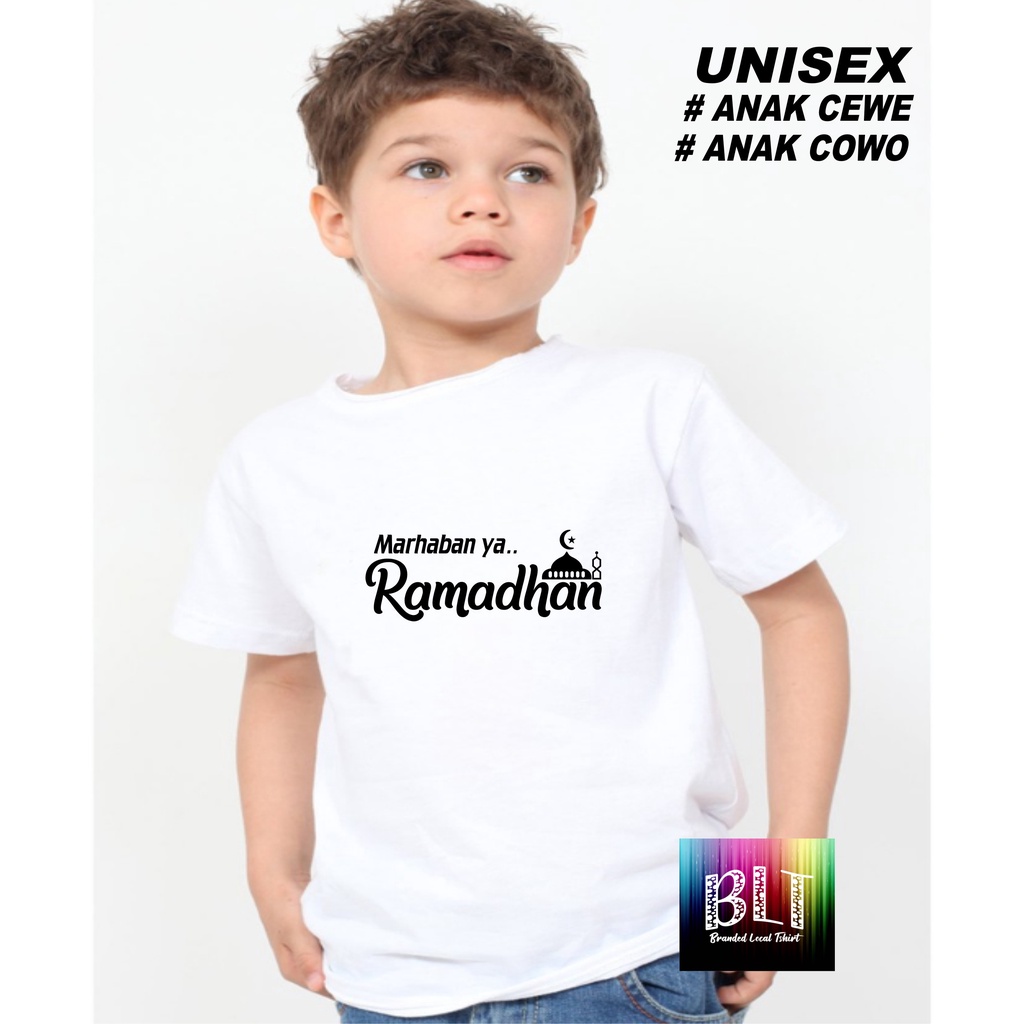 Promo Kaos  Ramadhan Anak Anak  Lengan Pendek Combed 30S Atasan Anak2 cowok cewek Kaos Murah kaos anak kartun kaos anak anime kaos anak murah kaos anak hits kaos viral