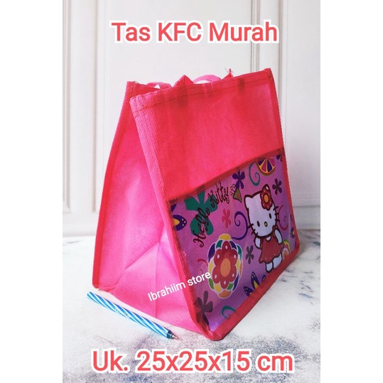 TAS ULANG TAHUN ANAK MURAH UKURAN  20x14x26 CM TAS SNACK ULANG TAHUN ANAK MURAH / TAS KFC