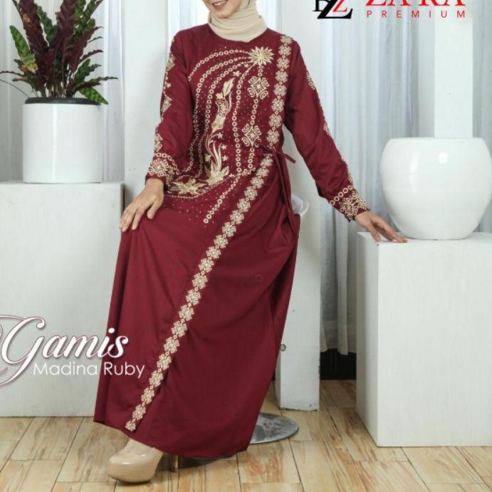 Terjangkau - Gamis Katun Toyobo Polos Bordir Gamis Katun Toyobo Jumbo Dress Muslim Reguler / Gamis J