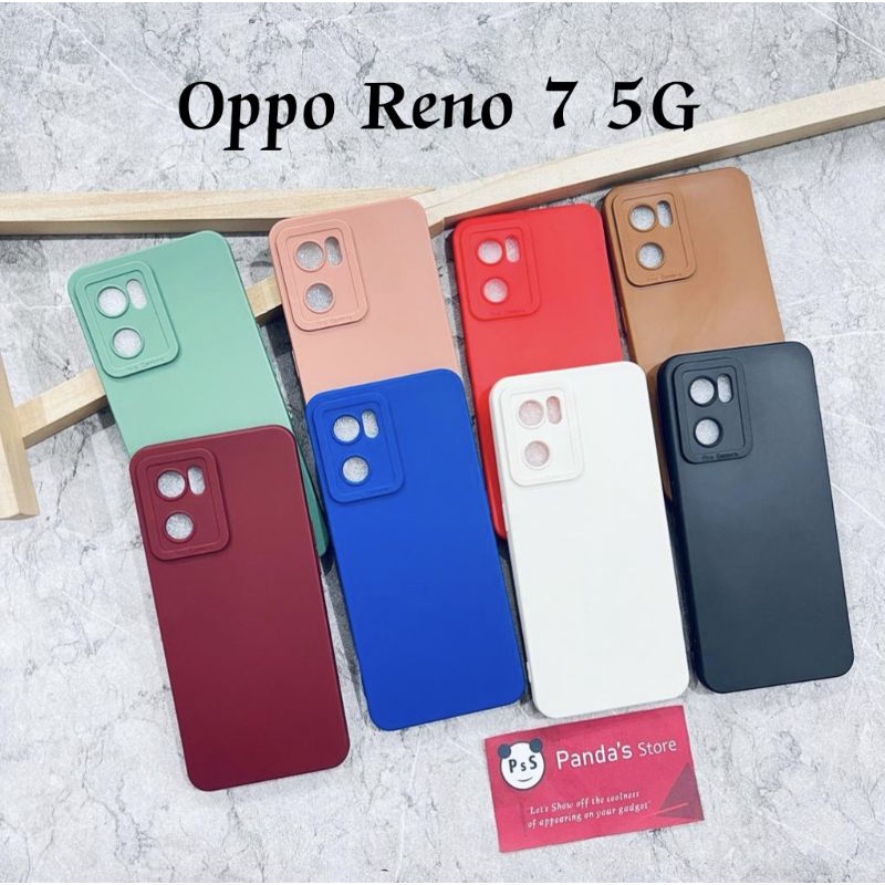 Softcase Pro Camera Oppo Reno 7 5G Candy Case Full Color 3D Silikon TPU