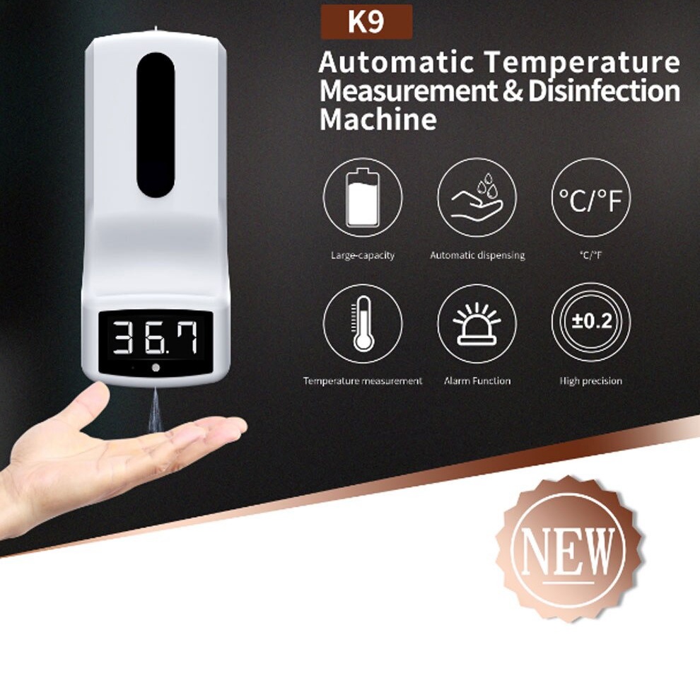 Thermometer Hand Non Contact With Soap Dispenser 1L - K9 - White