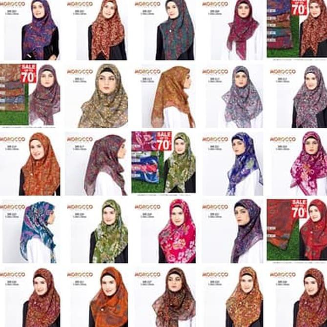 Murah Jilbab  Segiempat Termurah Motif |Grosir Hijab Terbaru