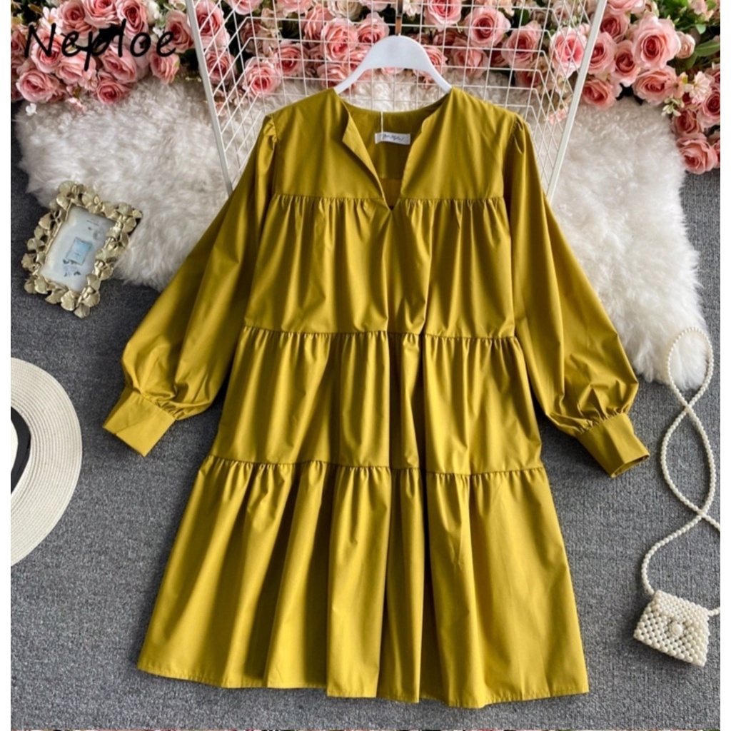 *[NSFK] Bigsize Dress Wanita / Dress Wanita / Pakaian Wanita Terbaru / Dress / Dres Korea