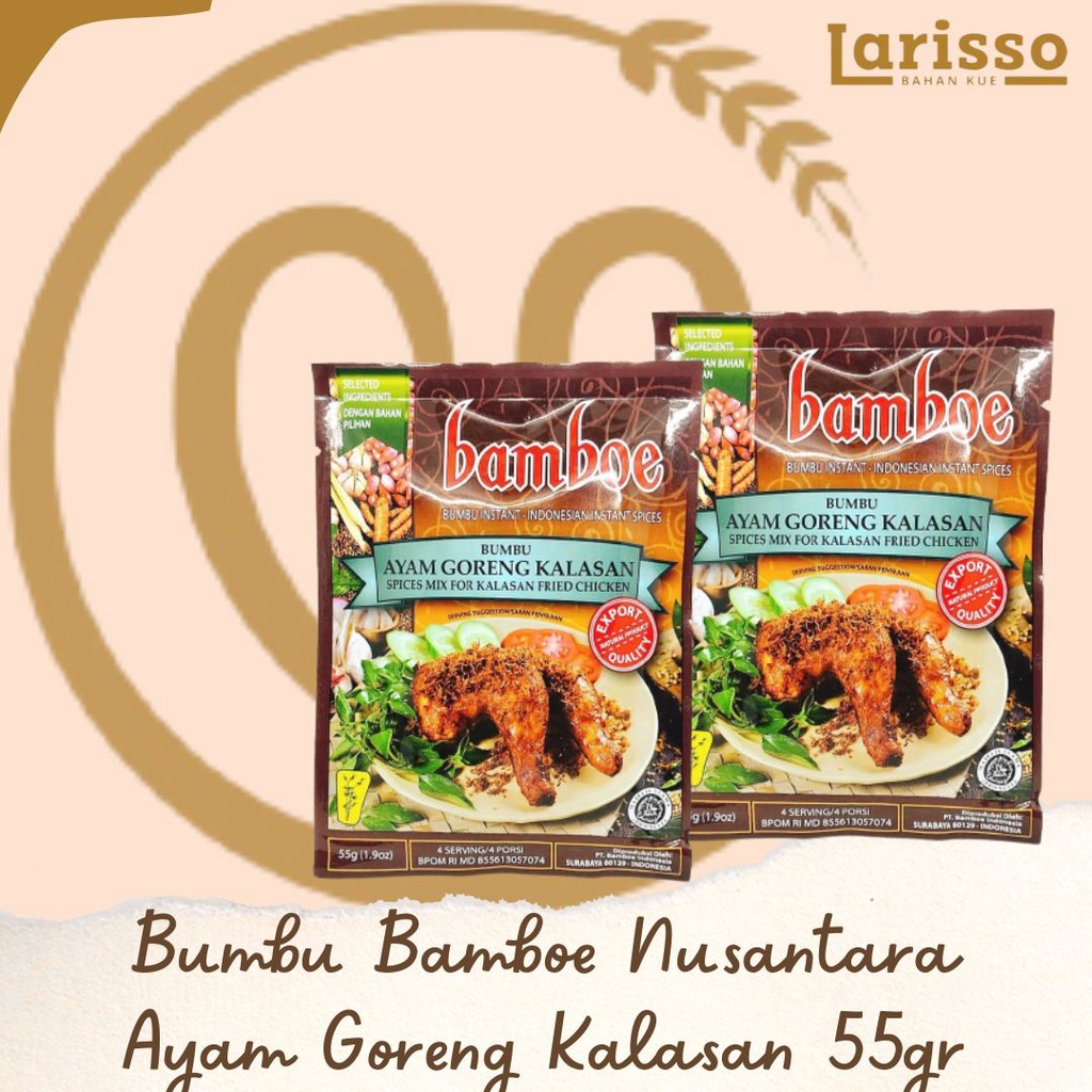 

BUMBU BAMBOE NUSANTARA BUMBU AYAM GORENG KALASAN 55GR